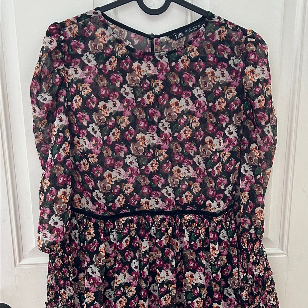 Zara Multicolor Floral Blouse